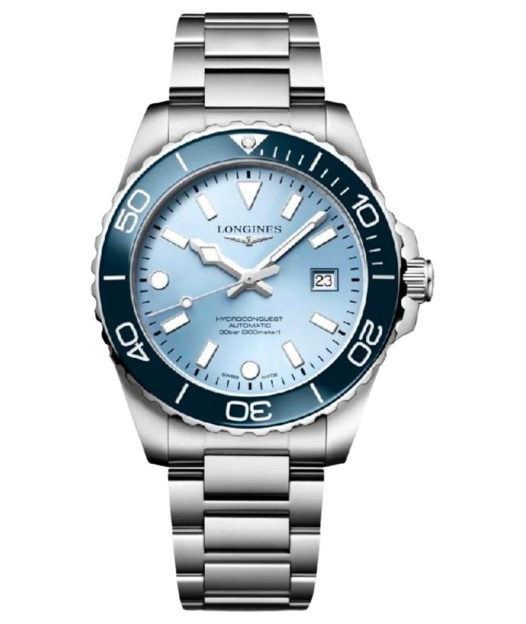 LONGINES Серебряные стальные часы, фото 1