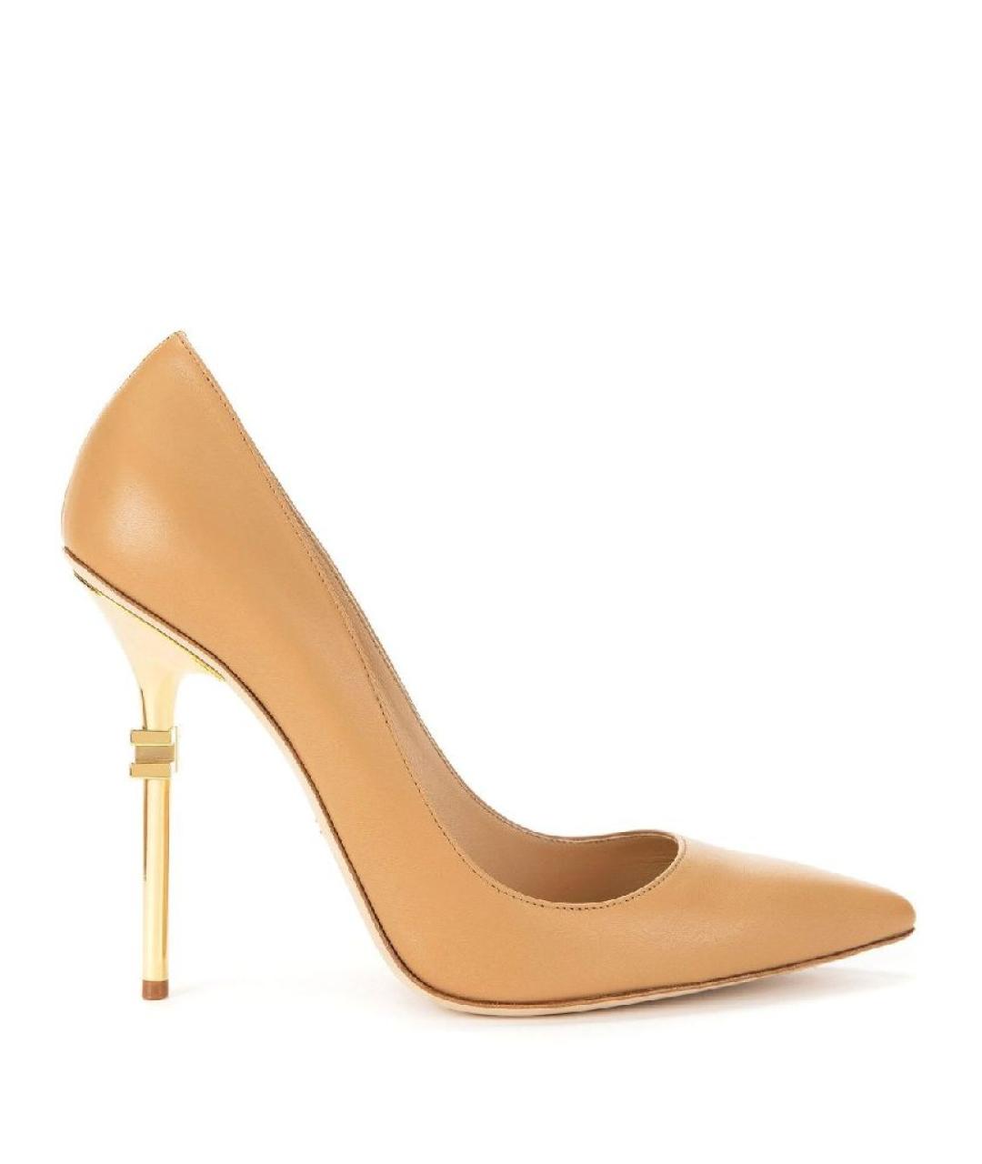 ELISABETTA FRANCHI Коричневые кожаные туфли, фото 6