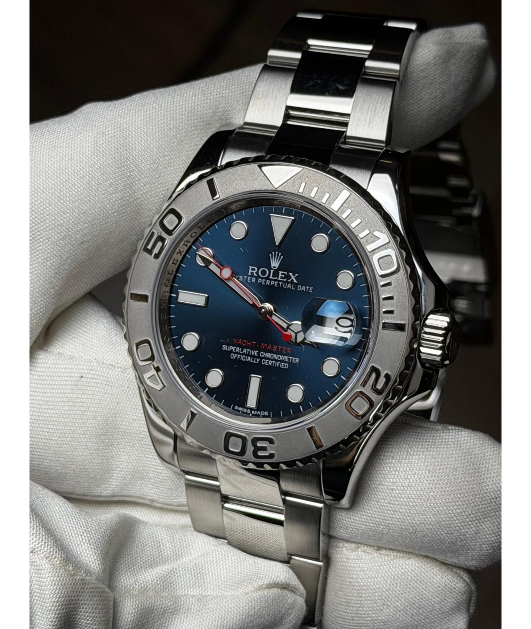 ROLEX Темно-синие часы, фото 3