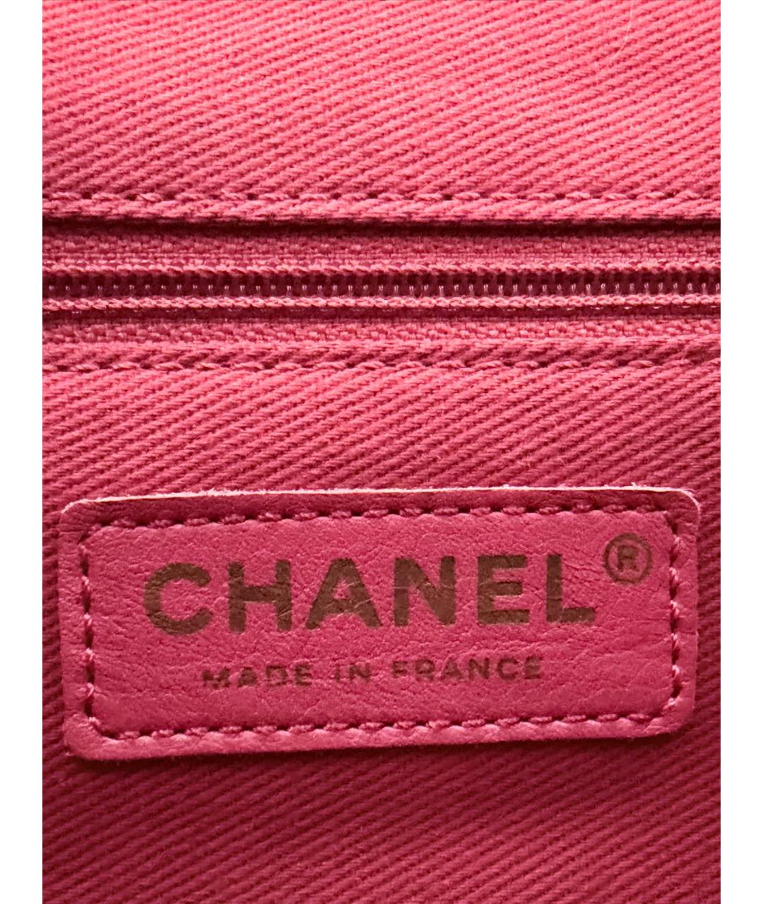 CHANEL Красный кожаный рюкзак, фото 6