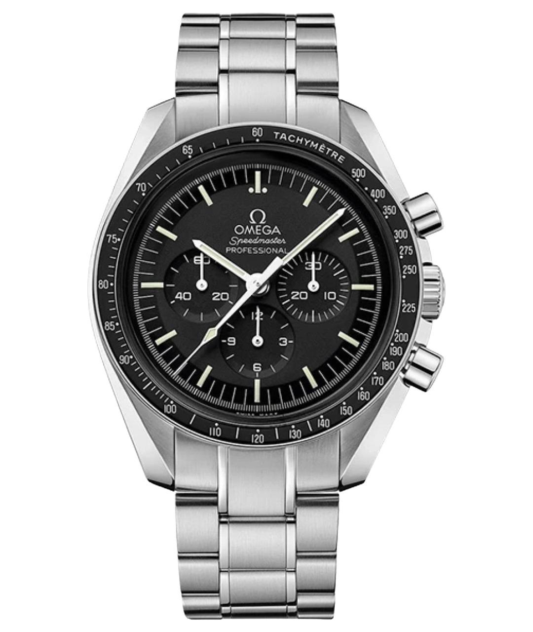 OMEGA Черные часы, фото 1