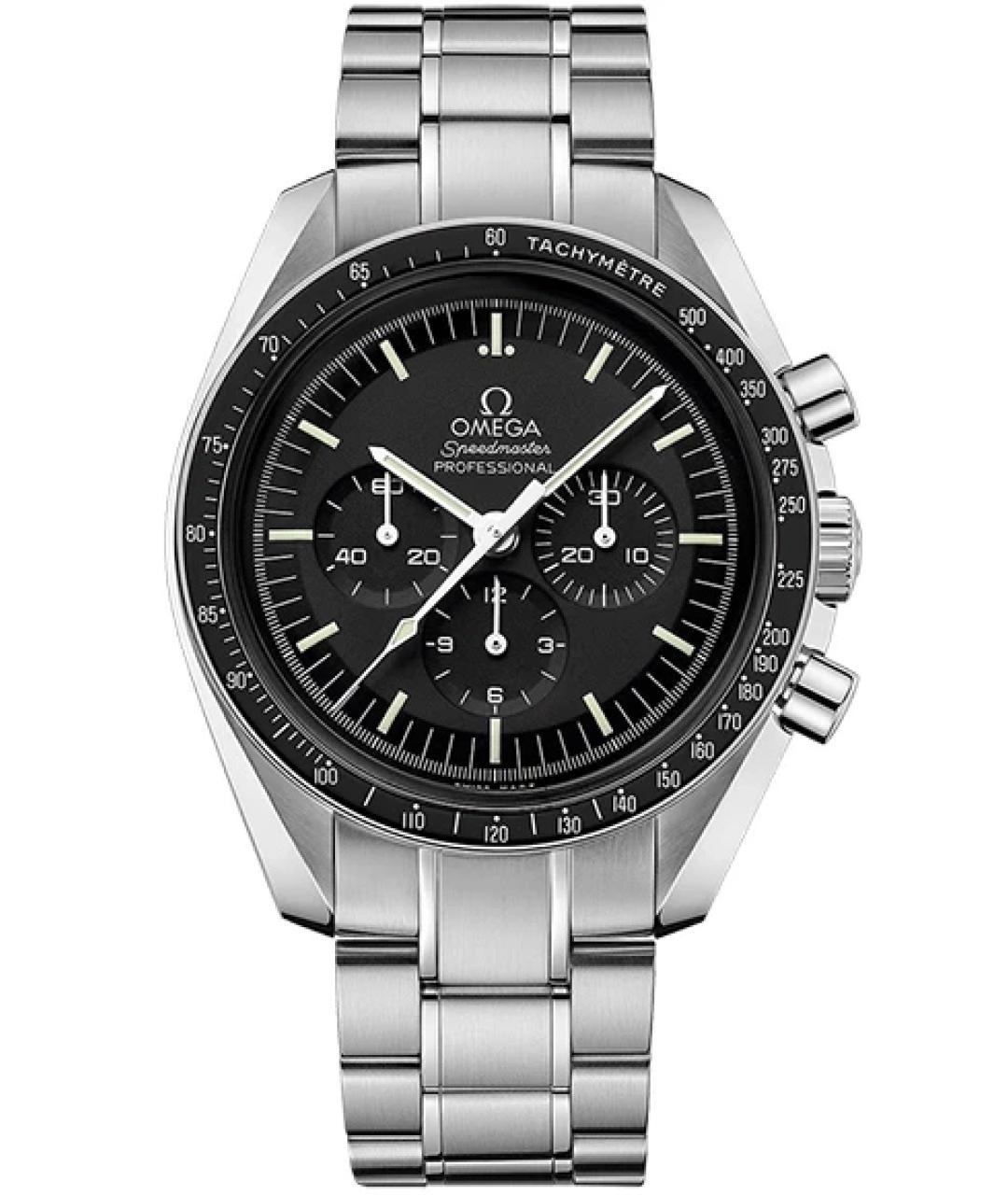 OMEGA Черные часы, фото 10