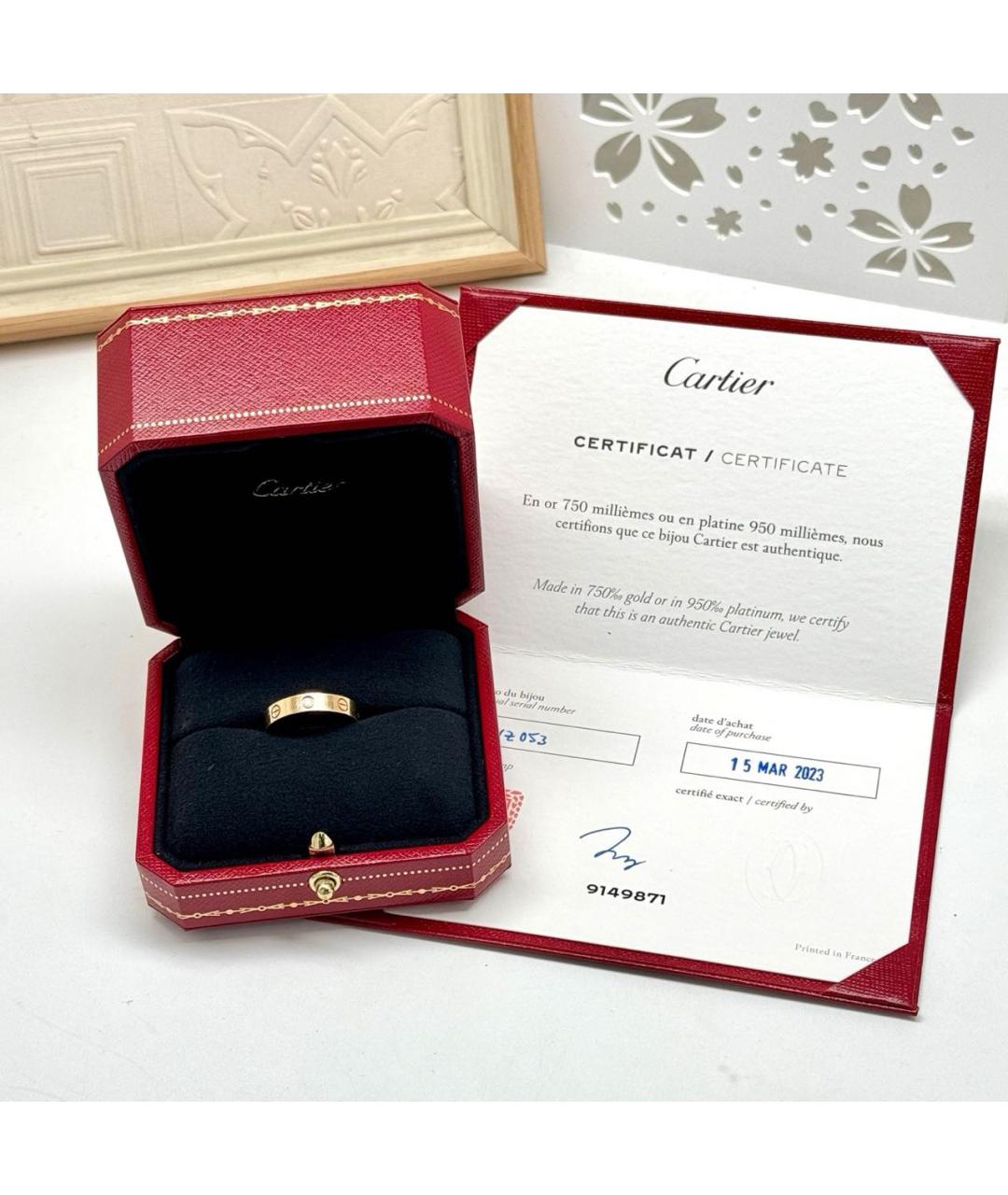 CARTIER Золотое кольцо из розового золота, фото 1