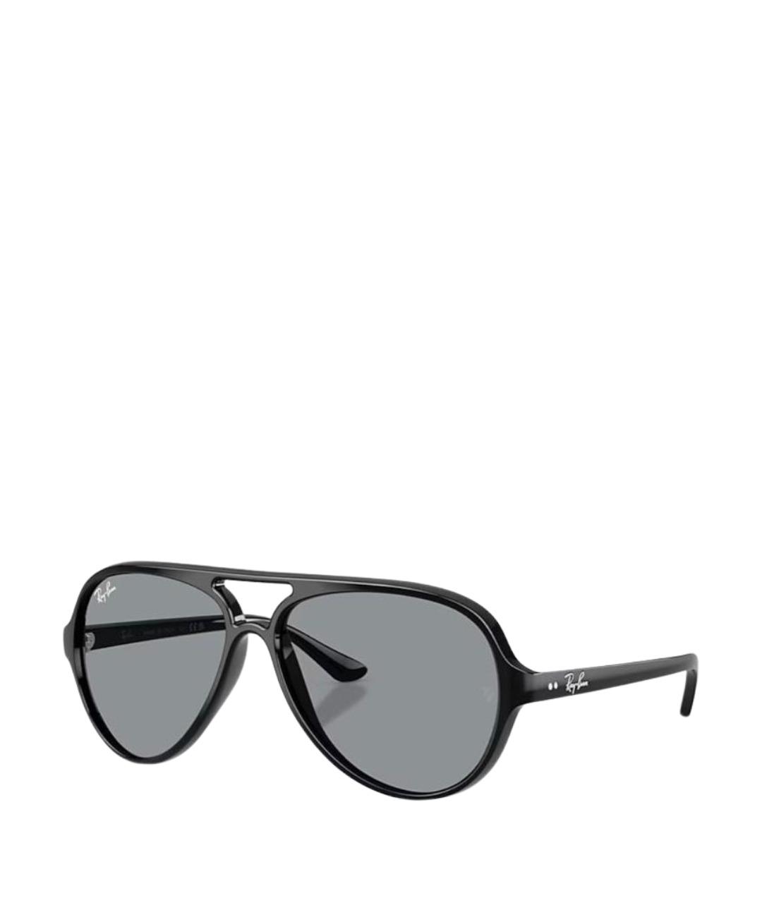 RAY BAN Черные пластиковые солнцезащитные очки, фото 1