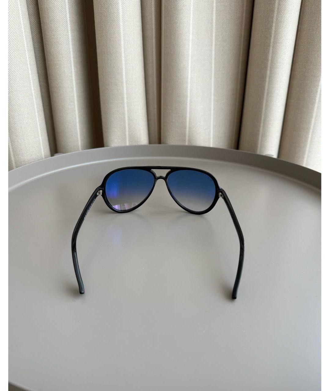 RAY BAN Черные пластиковые солнцезащитные очки, фото 4