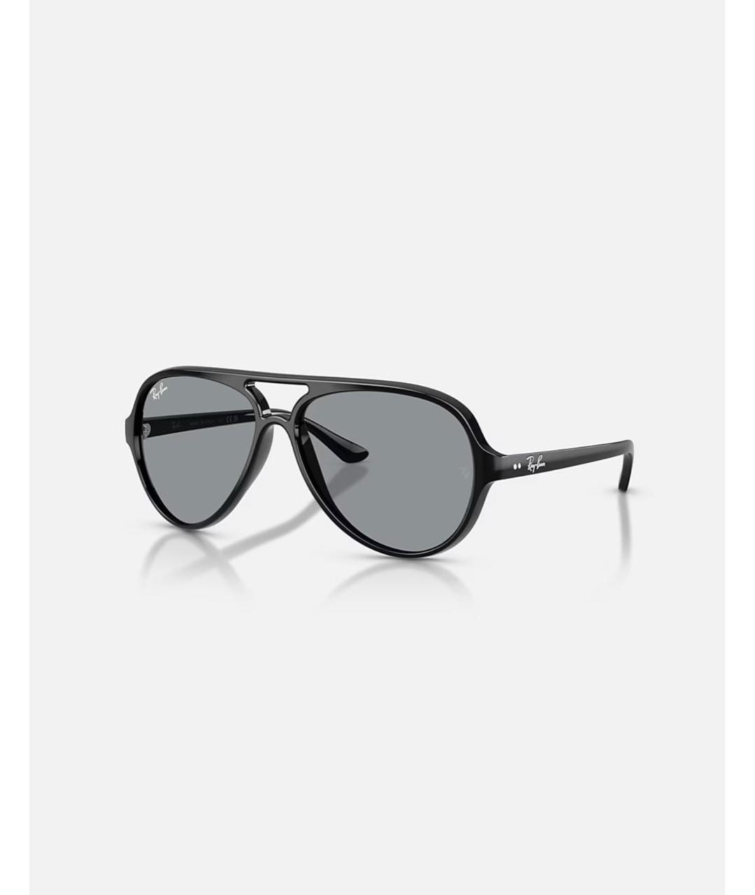 RAY BAN Черные пластиковые солнцезащитные очки, фото 7