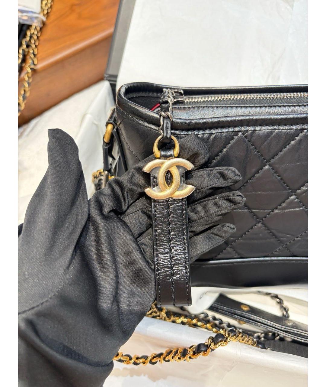 CHANEL Черная замшевая сумка через плечо, фото 2