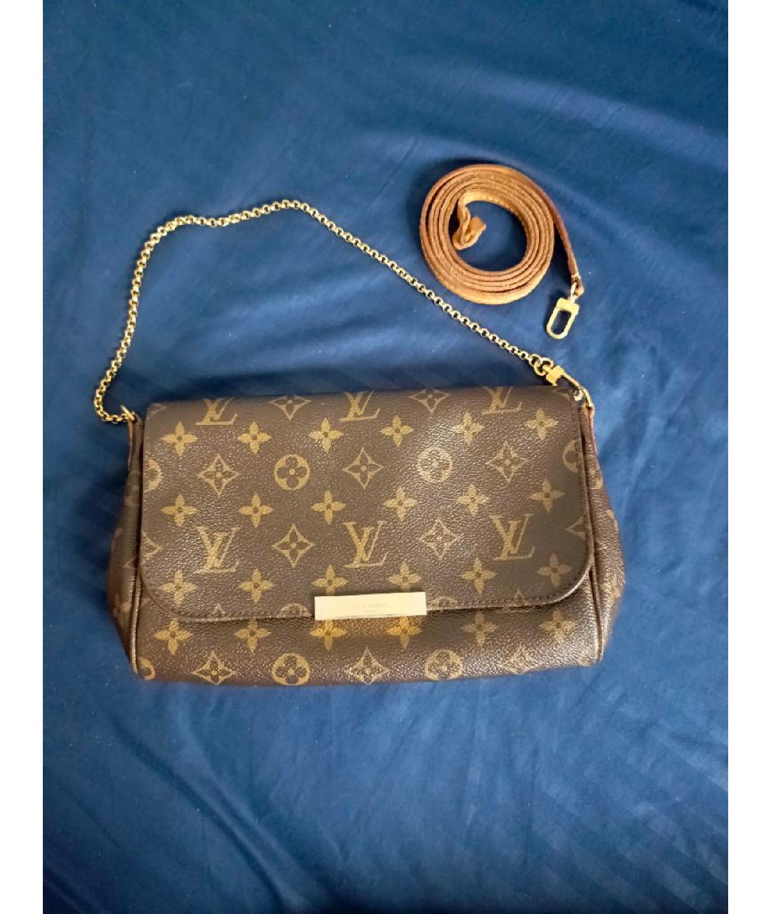 LOUIS VUITTON Коричневая сумка с короткими ручками, фото 5
