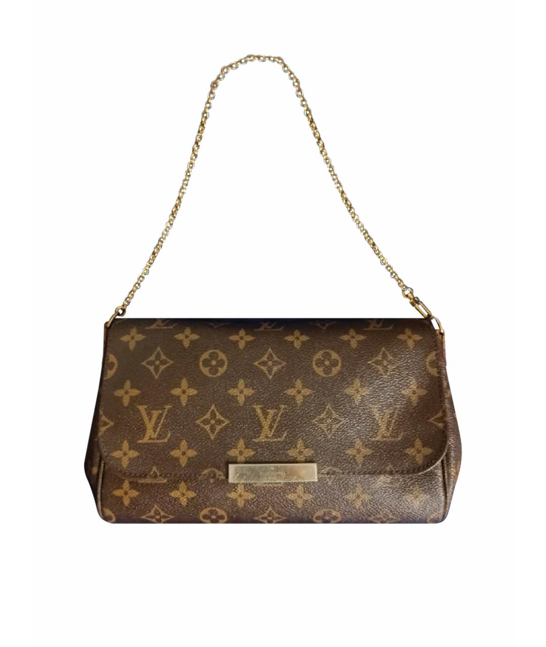 LOUIS VUITTON Коричневая сумка с короткими ручками, фото 1