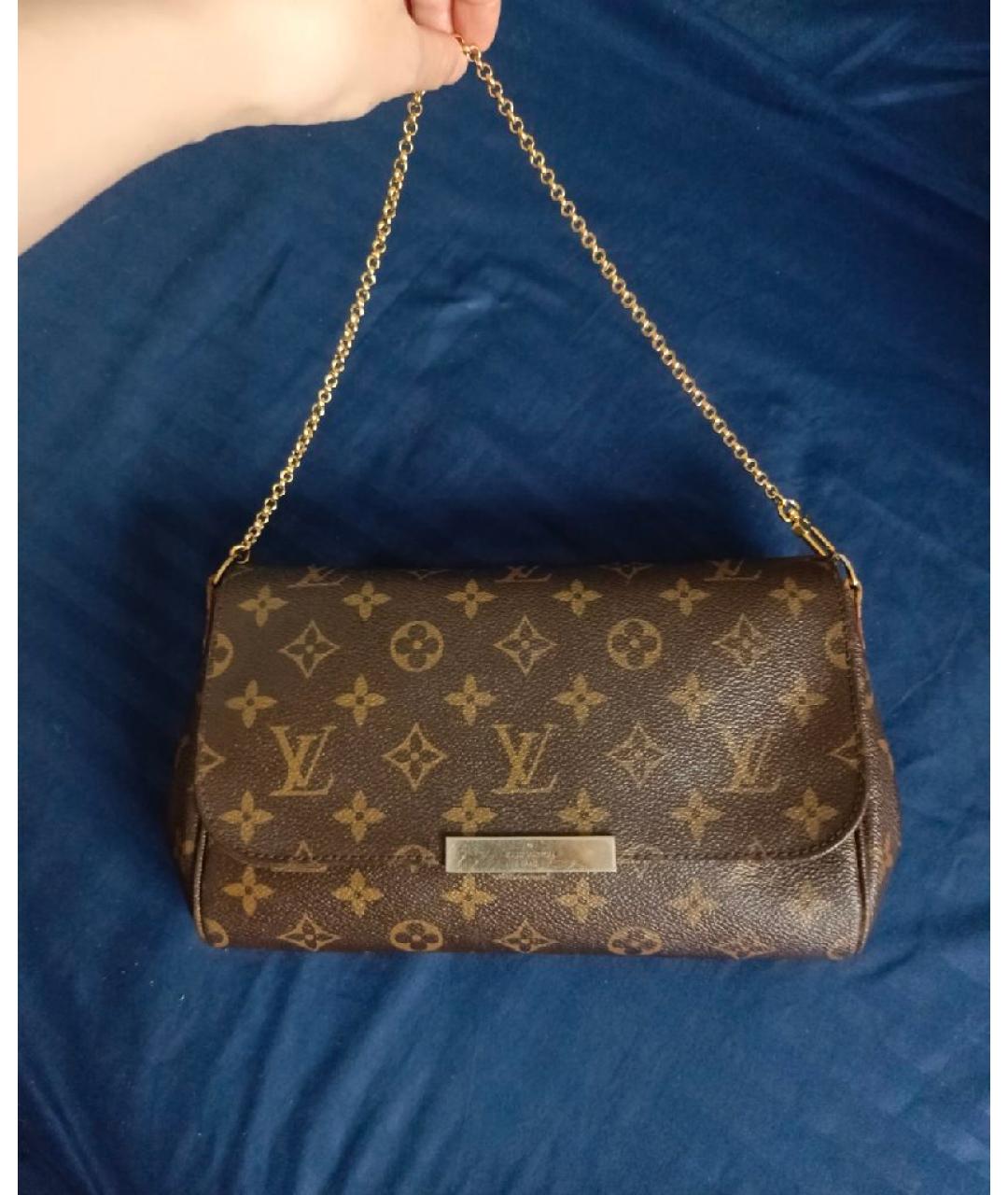LOUIS VUITTON Коричневая сумка с короткими ручками, фото 9