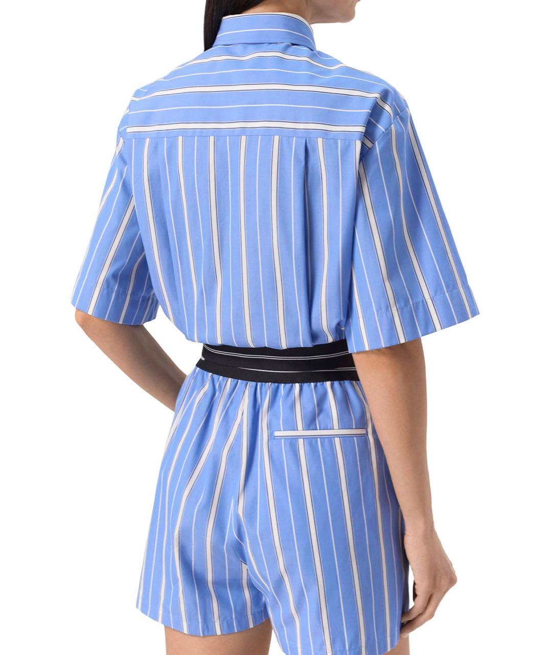 MSGM Голубой хлопковый костюм с брюками, фото 3