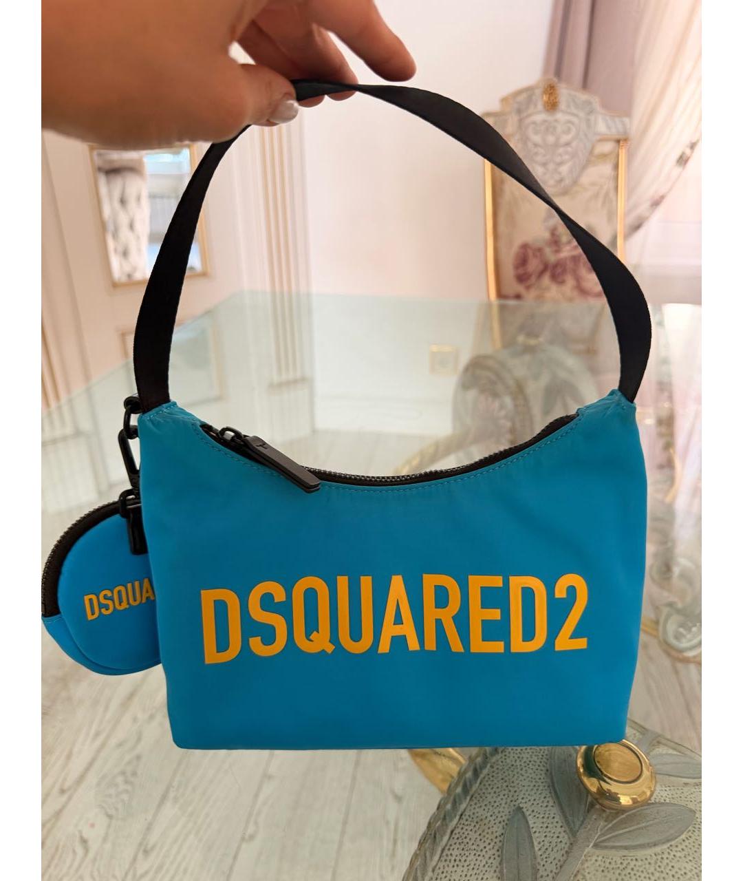 DSQUARED2 Бирюзовая сумка, фото 4