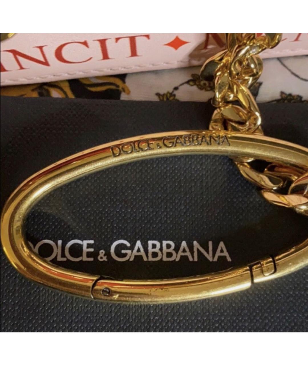 DOLCE&GABBANA Черная кожаная сумка через плечо, фото 4