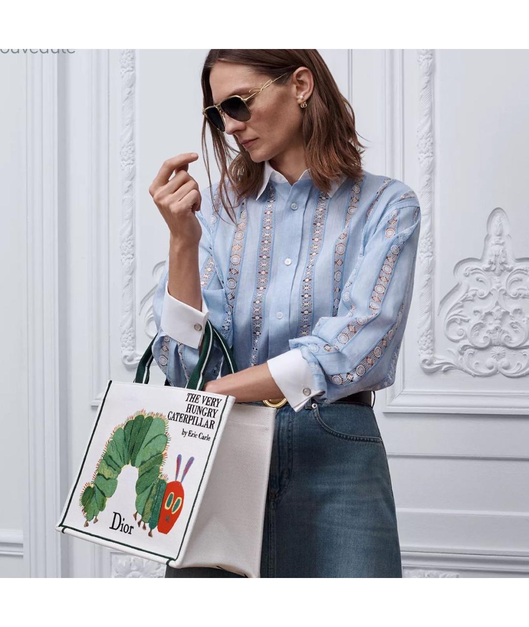 CHRISTIAN DIOR Белая сумка тоут, фото 2