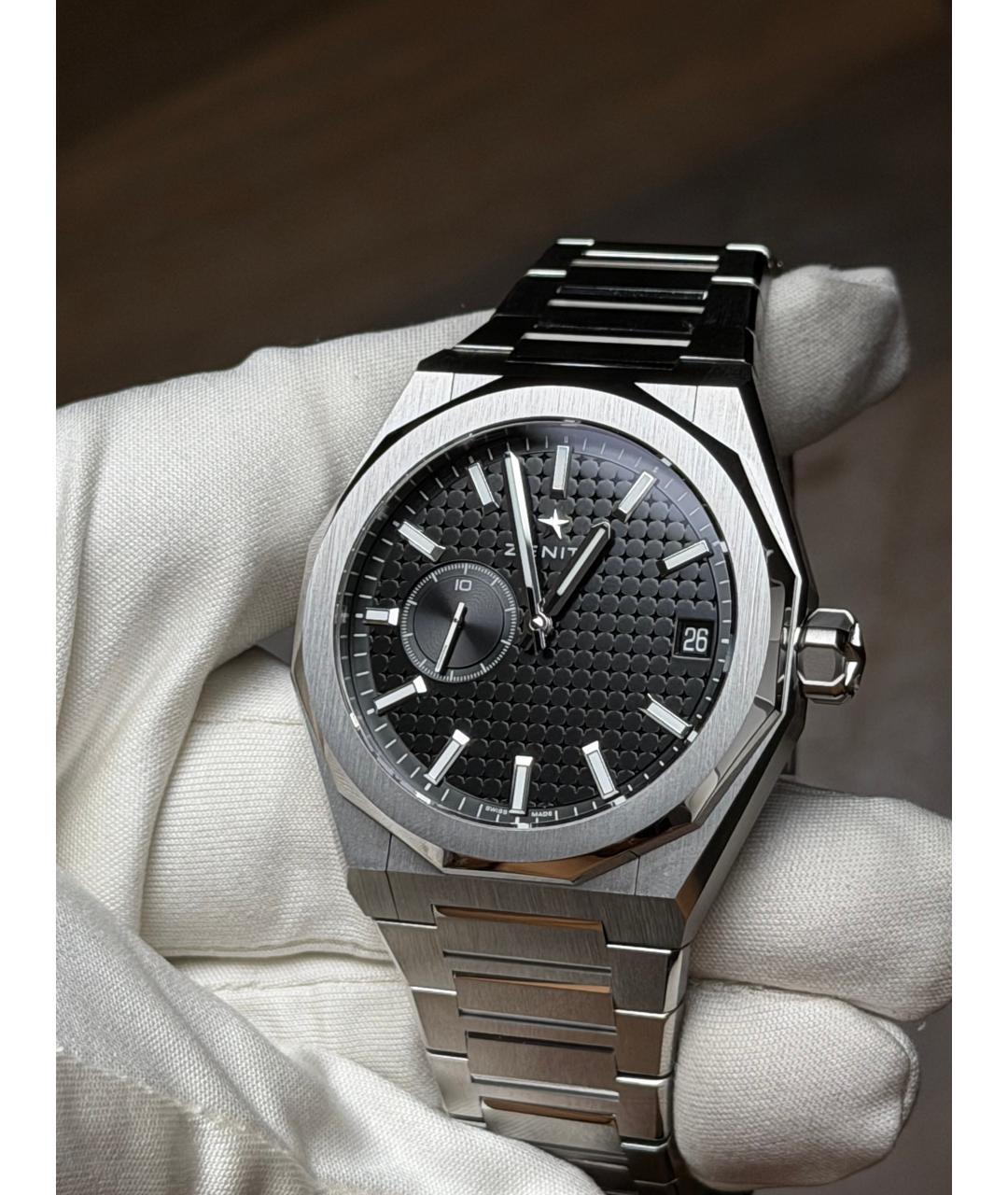 ZENITH Черные часы, фото 3