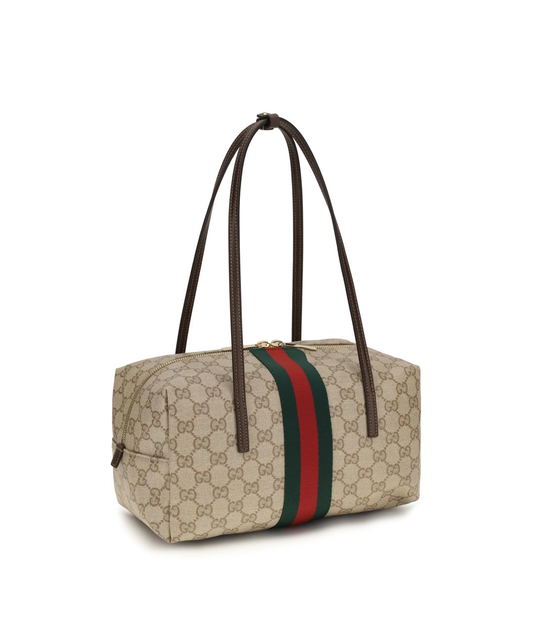 GUCCI Бежевая хлопковая сумка через плечо, фото 3