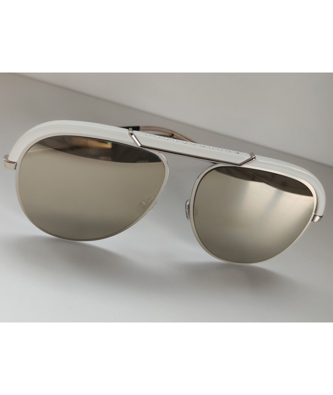 CHRISTIAN DIOR Серебряные солнцезащитные очки, фото 5