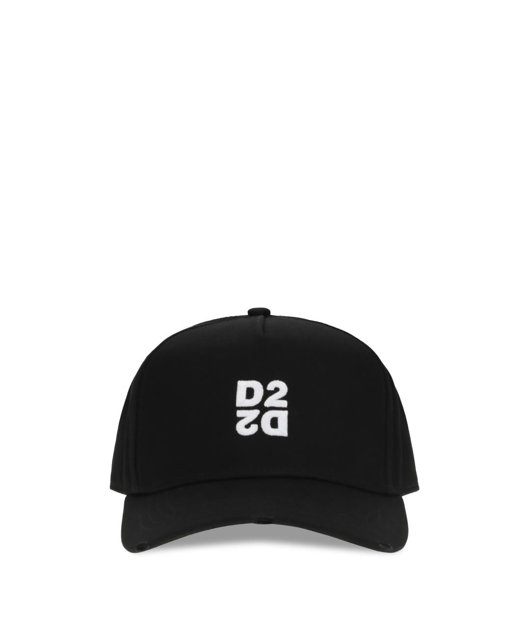 DSQUARED2 Черная хлопковая кепка/бейсболка, фото 1