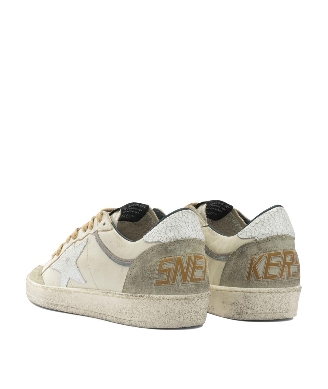 GOLDEN GOOSE DELUXE BRAND Белые кожаные низкие кроссовки / кеды, фото 4