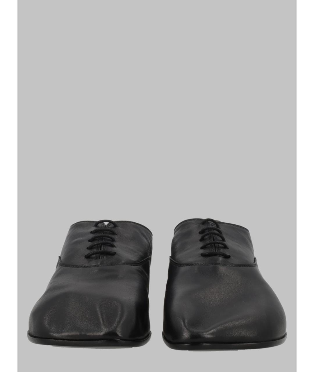 MM6 MAISON MARGIELA Черные кожаные ботинки, фото 2