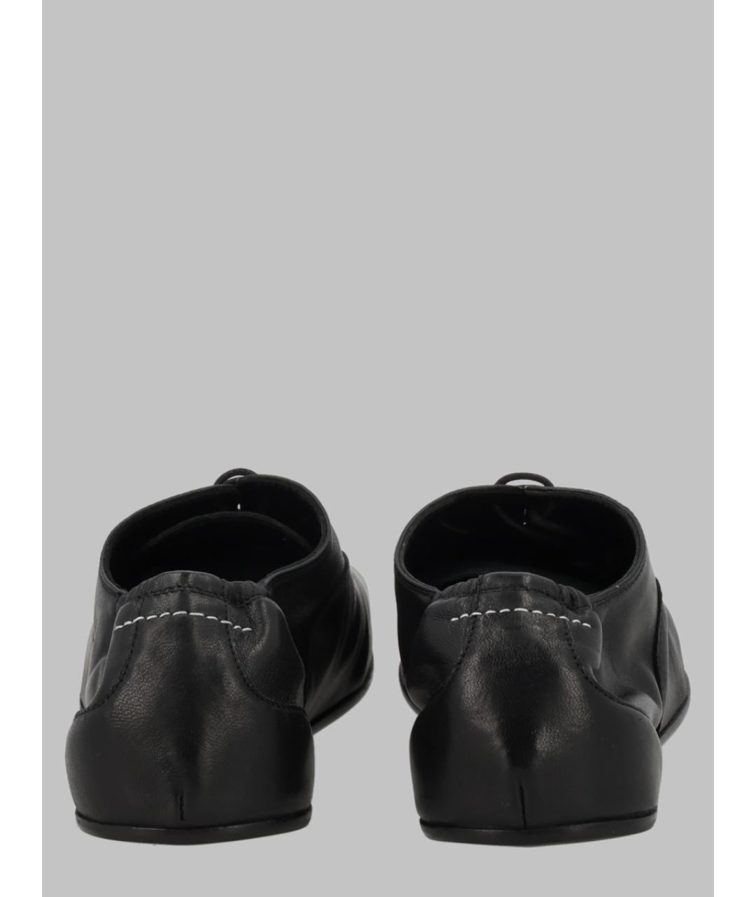 MM6 MAISON MARGIELA Черные кожаные ботинки, фото 3
