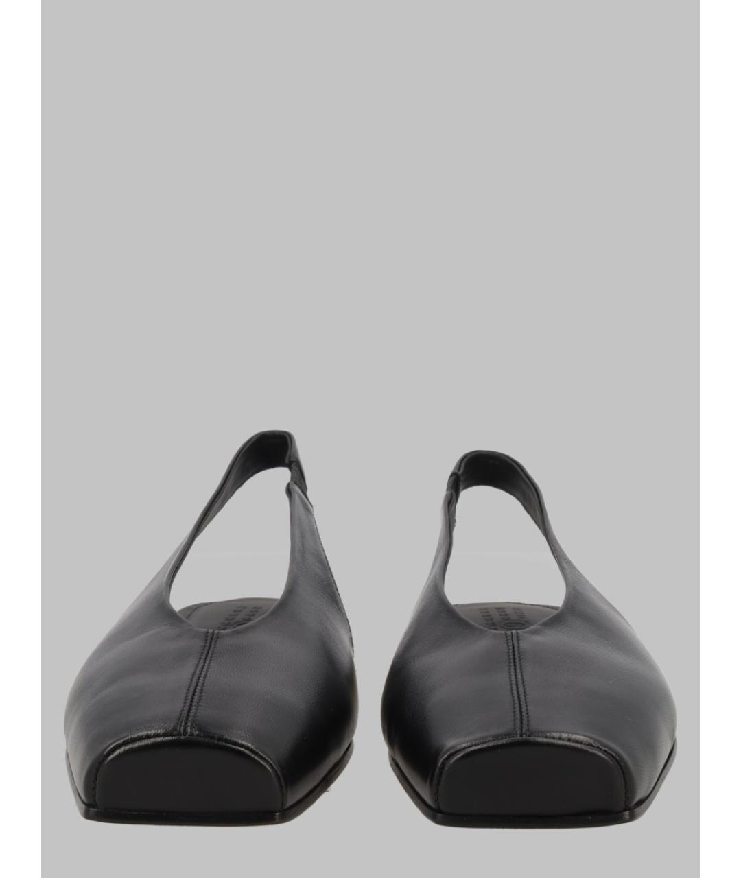 MM6 MAISON MARGIELA Черные кожаные балетки, фото 3