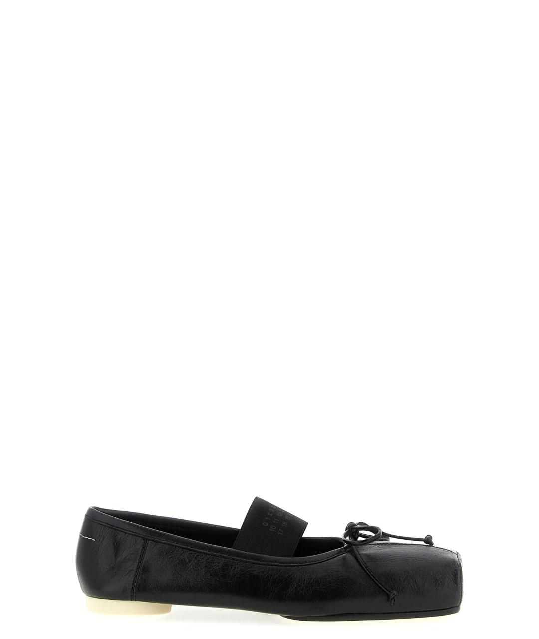 MM6 MAISON MARGIELA Черные кожаные балетки, фото 1