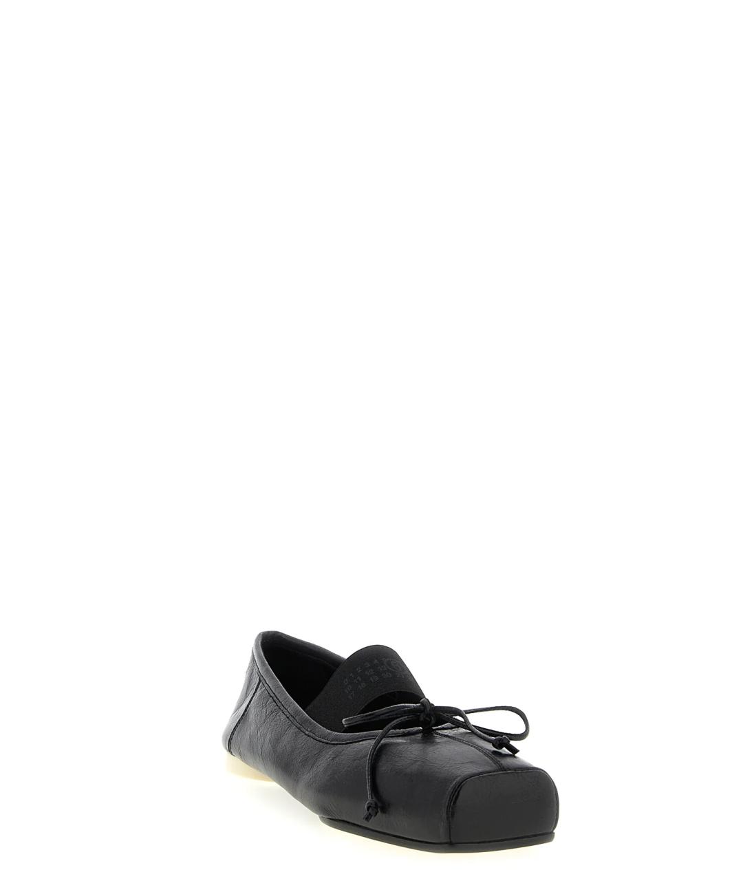 MM6 MAISON MARGIELA Черные кожаные балетки, фото 2