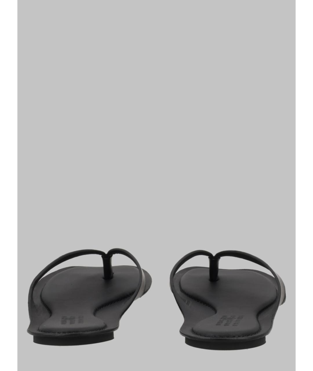 MM6 MAISON MARGIELA Черные кожаные сандалии, фото 4