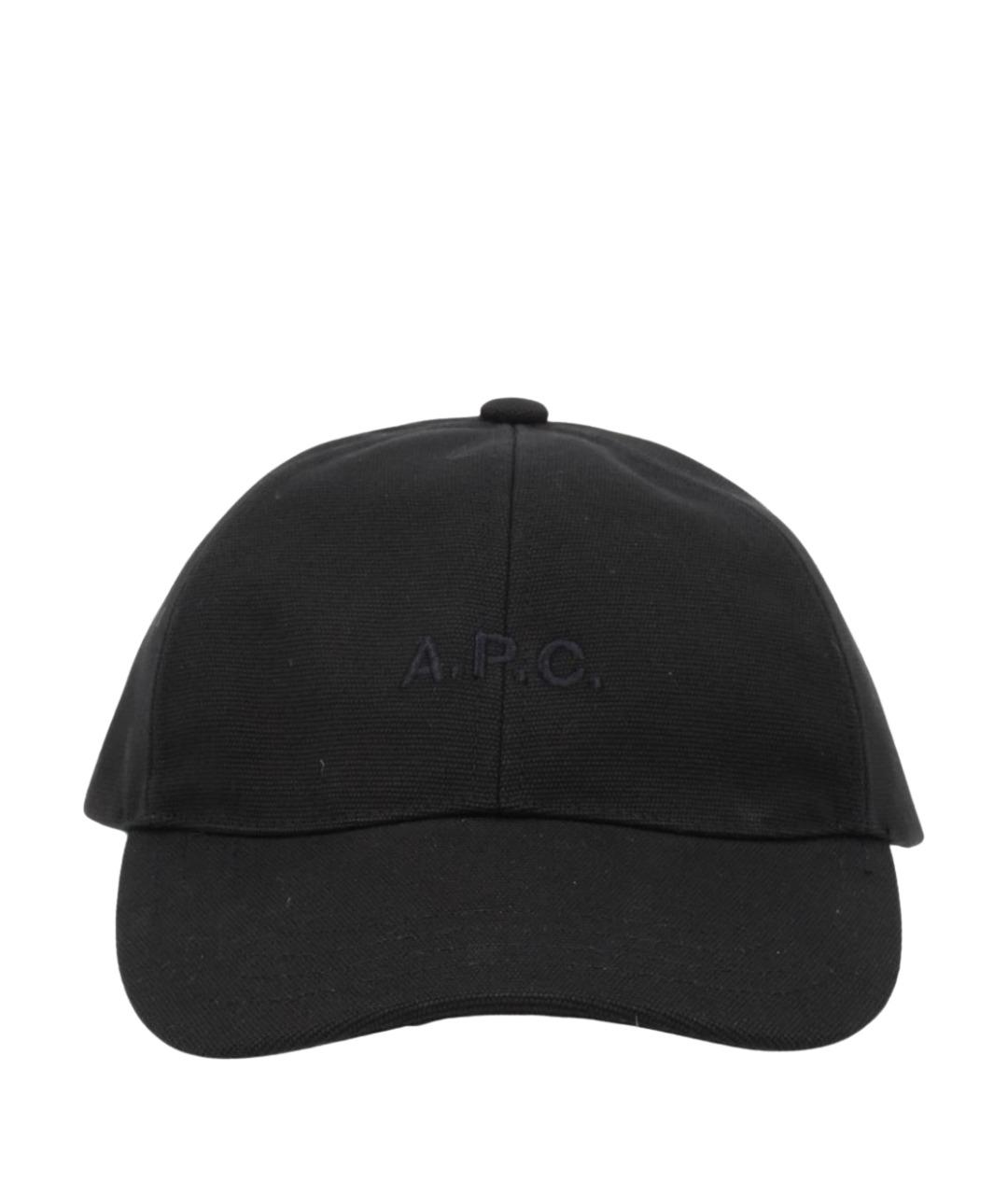 A.P.C. Черная хлопковая кепка/бейсболка, фото 1