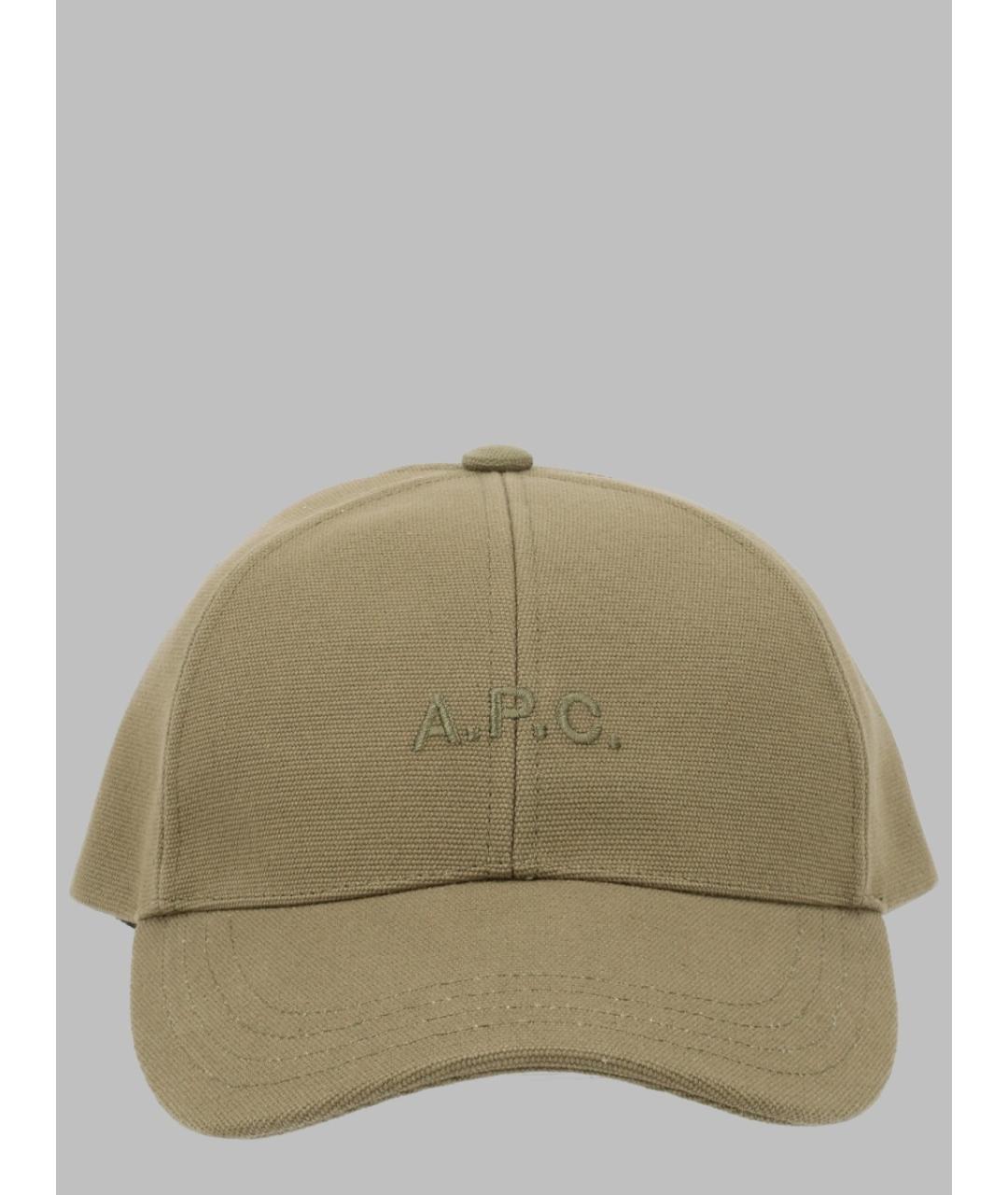 A.P.C. Бежевая хлопковая кепка/бейсболка, фото 3