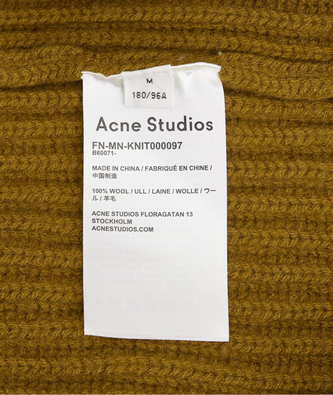 ACNE STUDIOS Горчичный шерстяной джемпер / свитер, фото 5