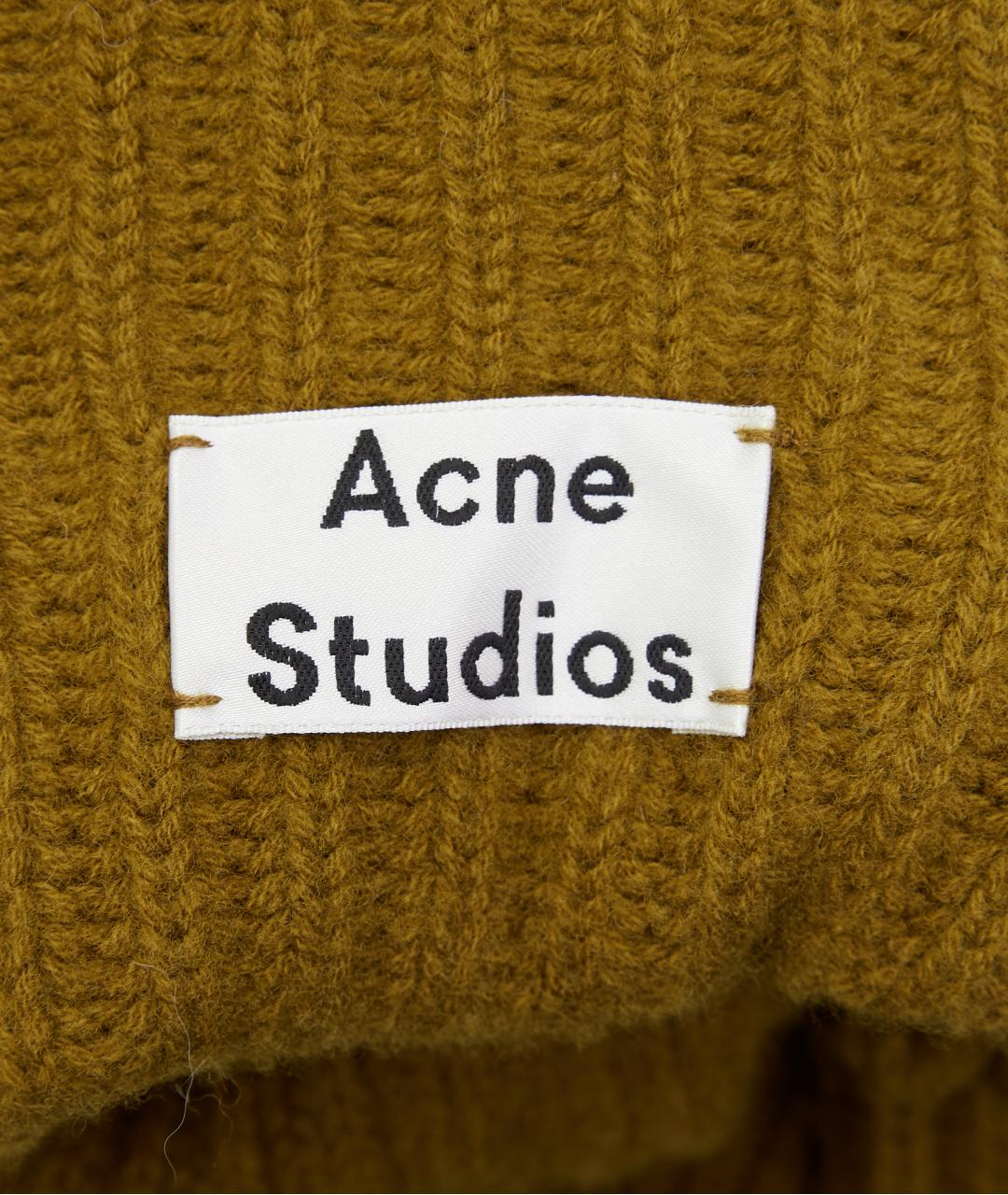 ACNE STUDIOS Горчичный шерстяной джемпер / свитер, фото 4