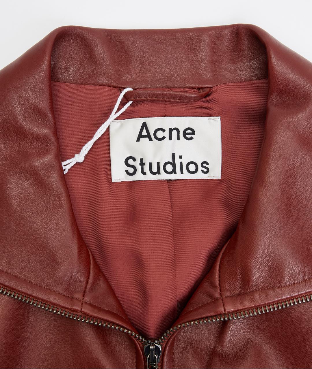 ACNE STUDIOS Коричневый кожаный жилет, фото 3