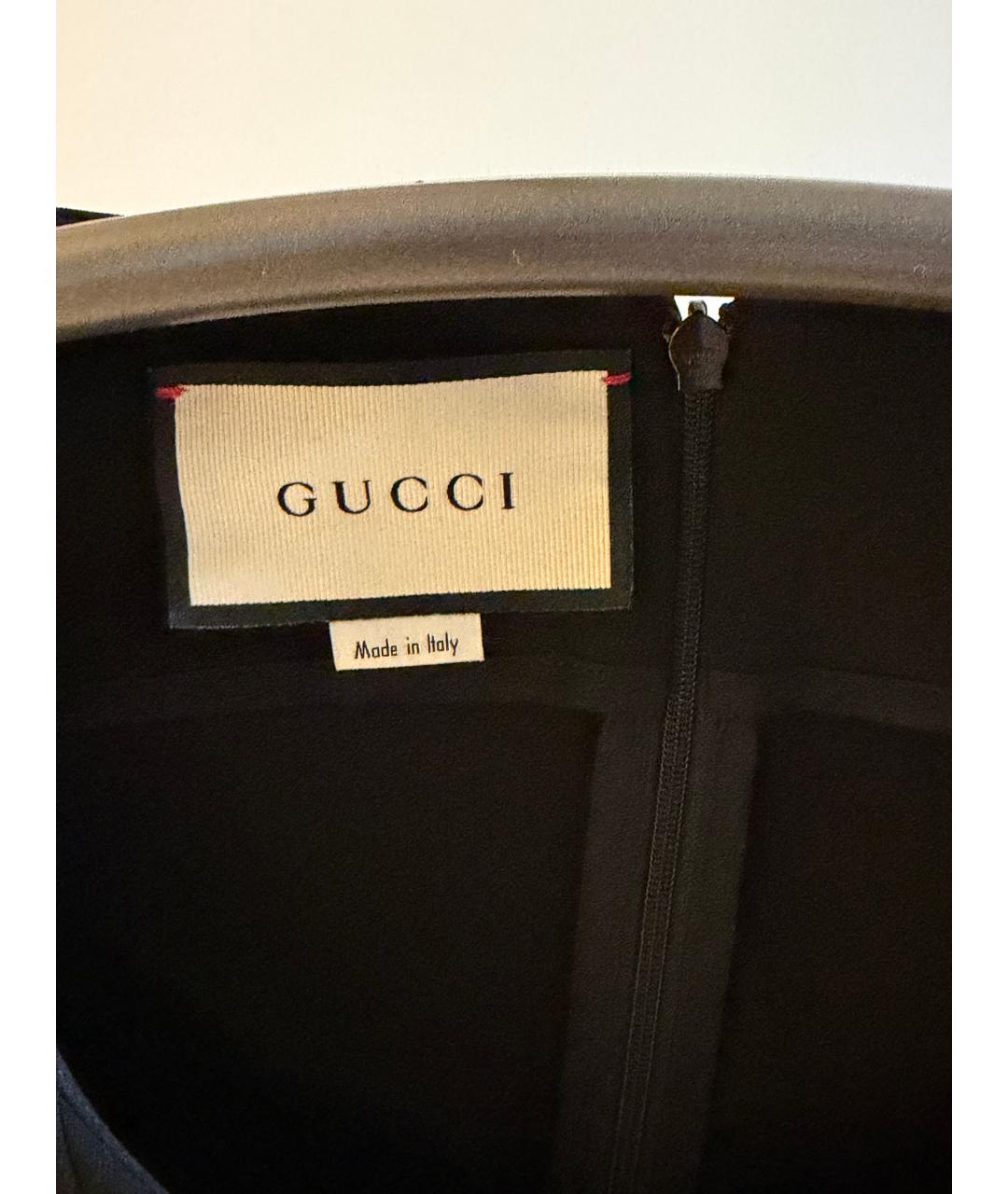 GUCCI Черное вискозное повседневное платье, фото 3