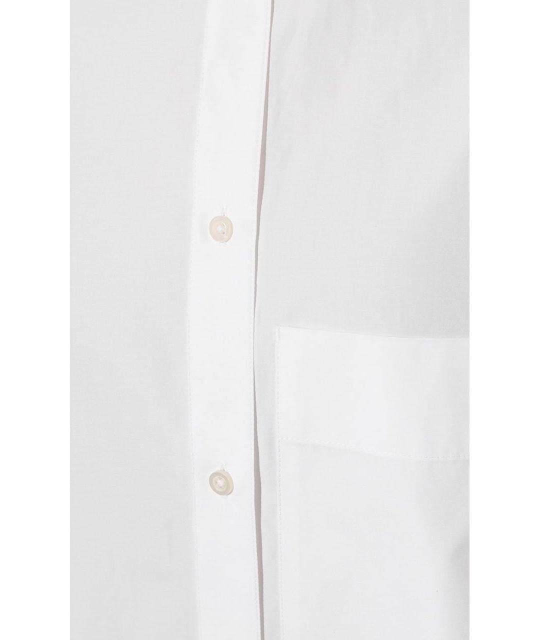 JIL SANDER Белая хлопковая рубашка, фото 4