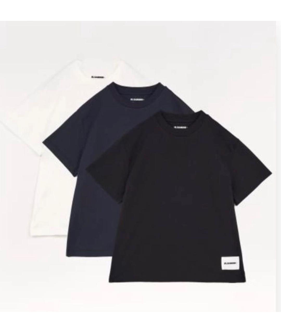 JIL SANDER Белая хлопковая футболка, фото 2