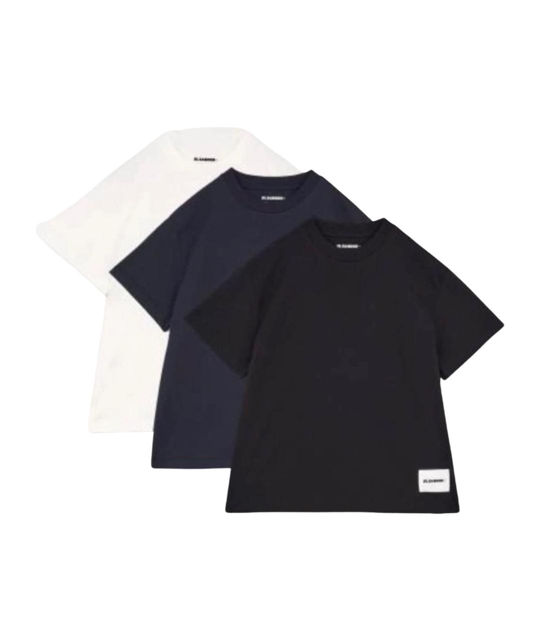 JIL SANDER Белая хлопковая футболка, фото 1