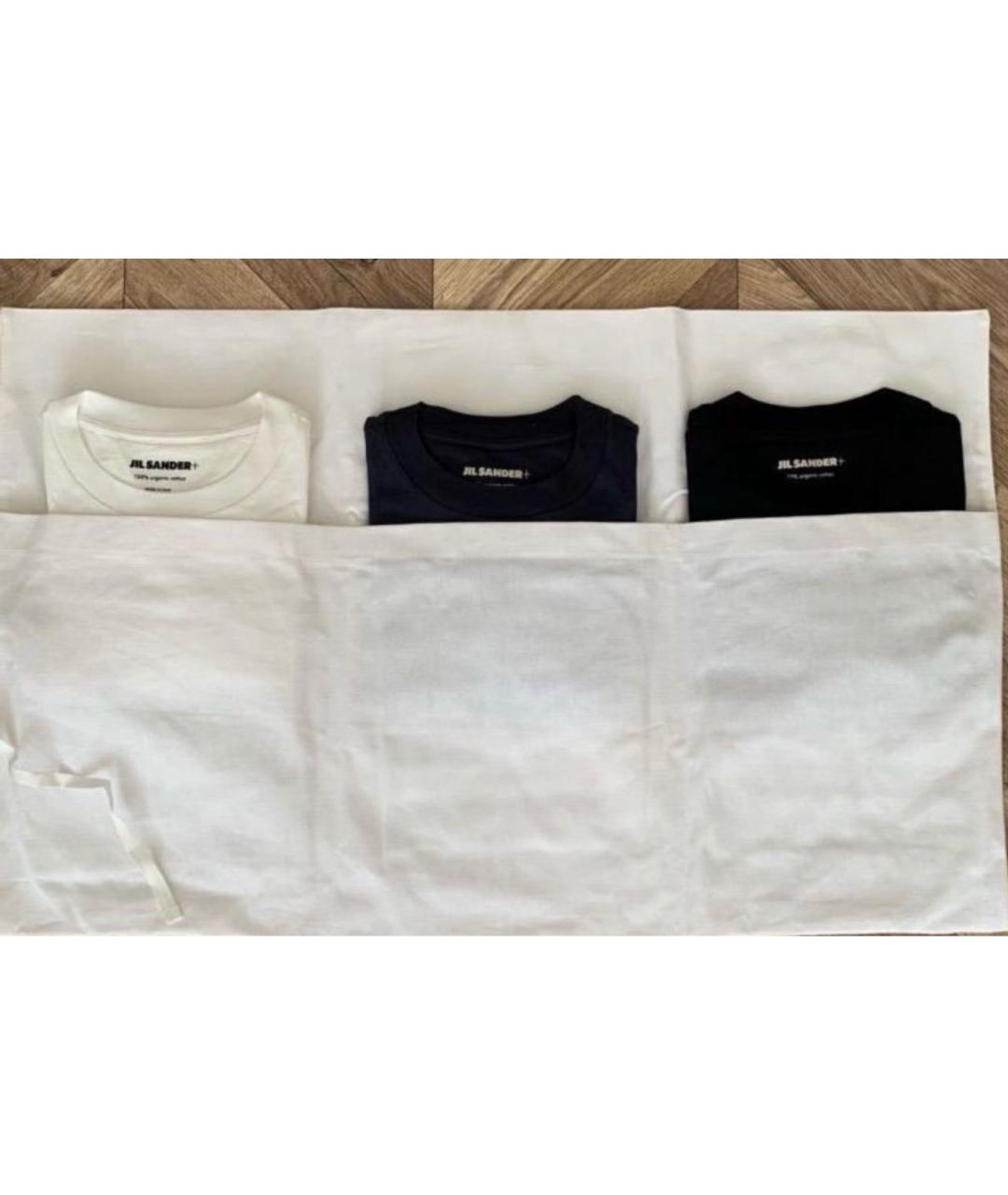 JIL SANDER Белая хлопковая футболка, фото 3