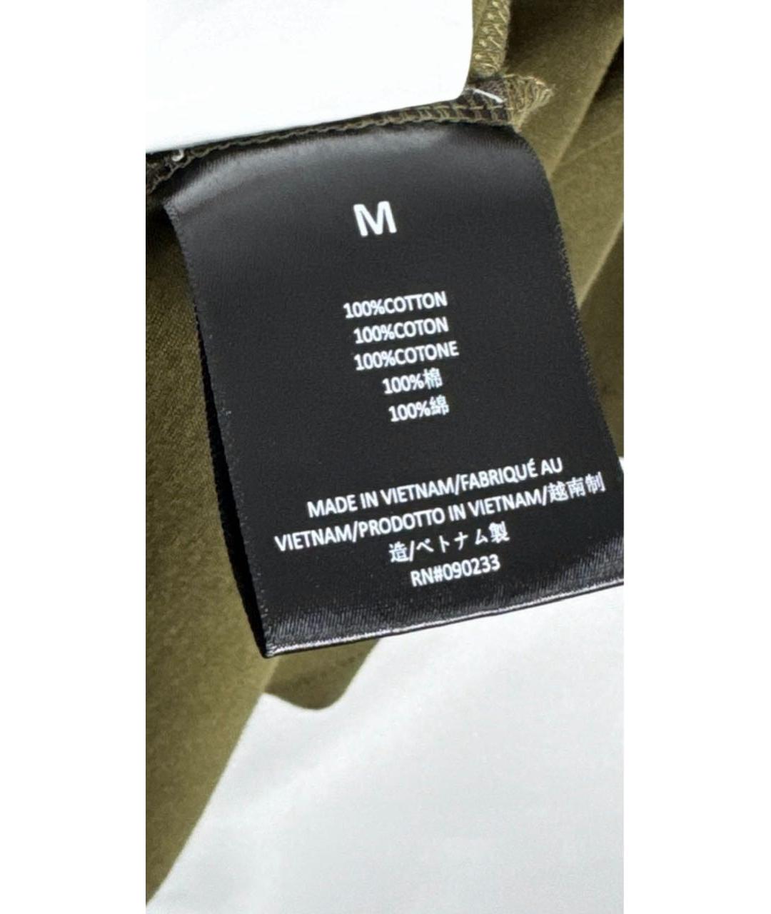 FEAR OF GOD ESSENTIALS Хаки хлопковая футболка, фото 5