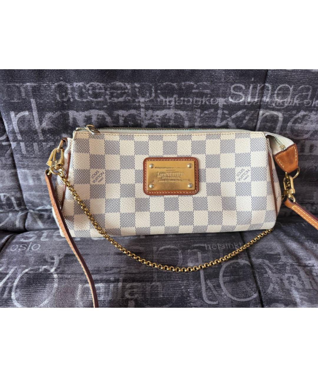 LOUIS VUITTON Бежевая сумка с короткими ручками, фото 4