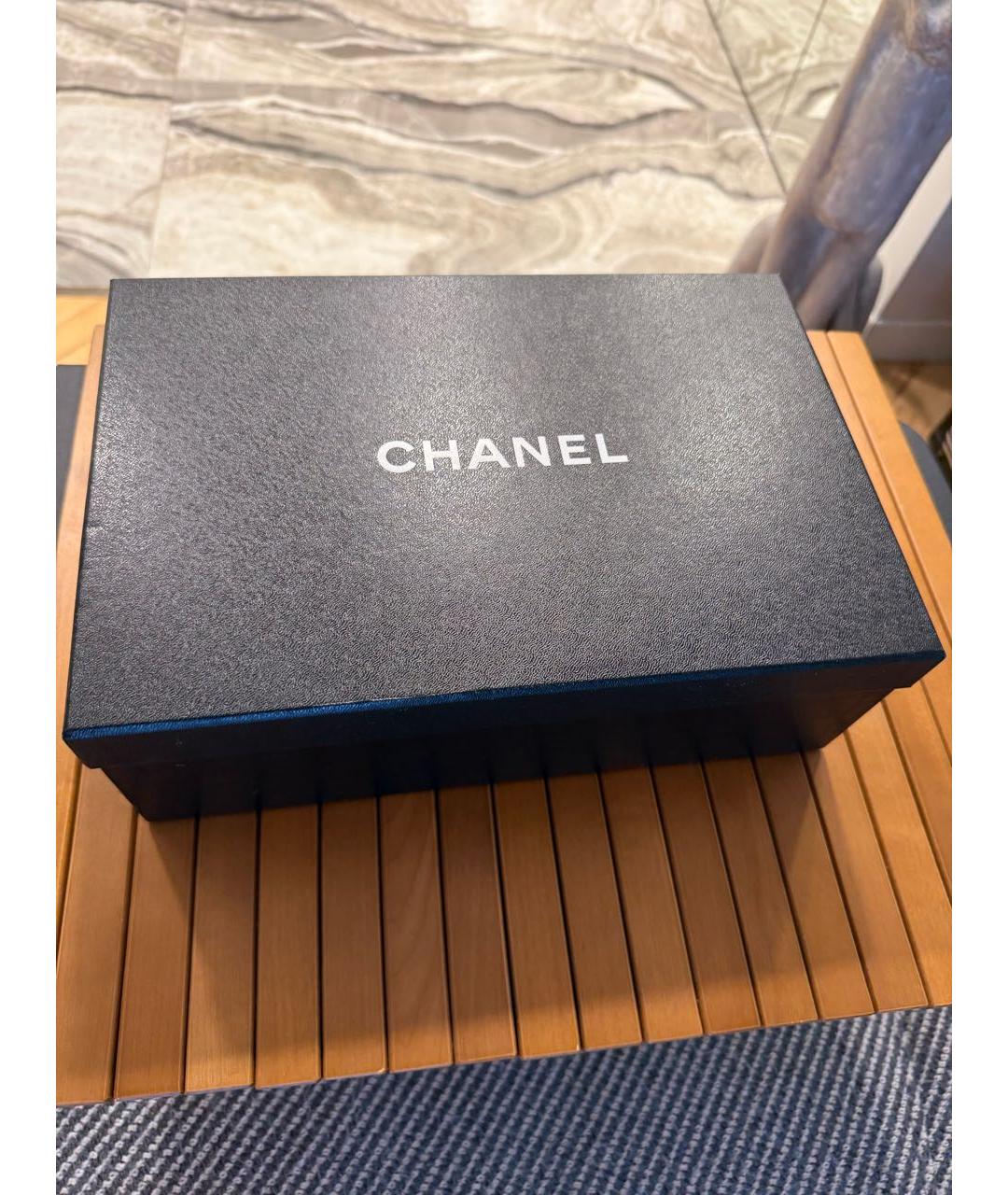 CHANEL Оранжевые замшевые лоферы, фото 8