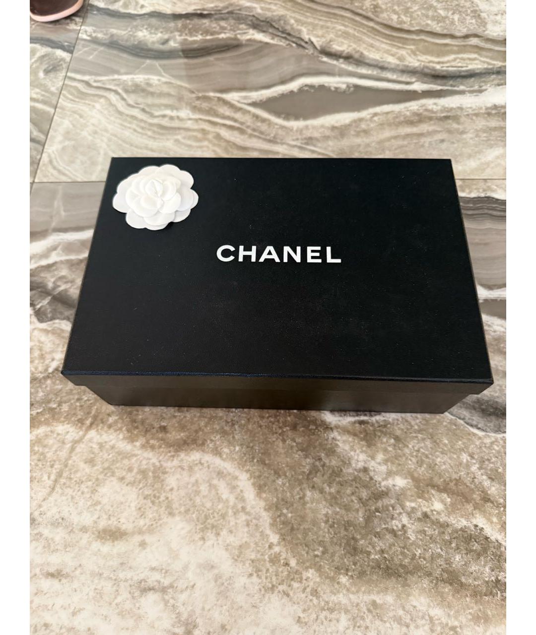 CHANEL Оранжевые замшевые лоферы, фото 7