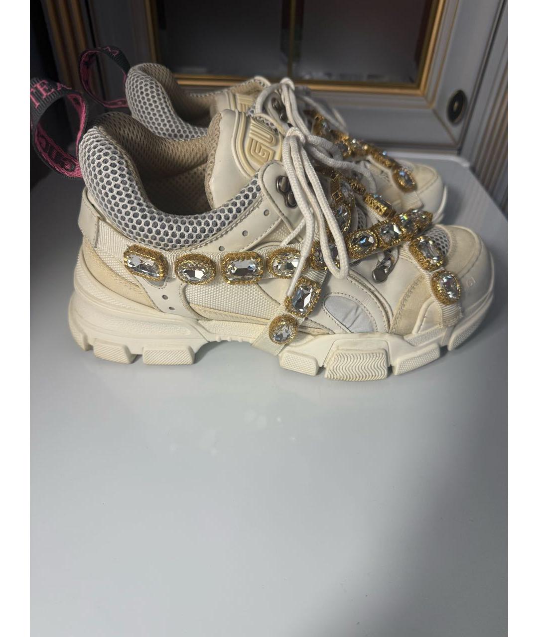 GUCCI Белые кроссовки, фото 5