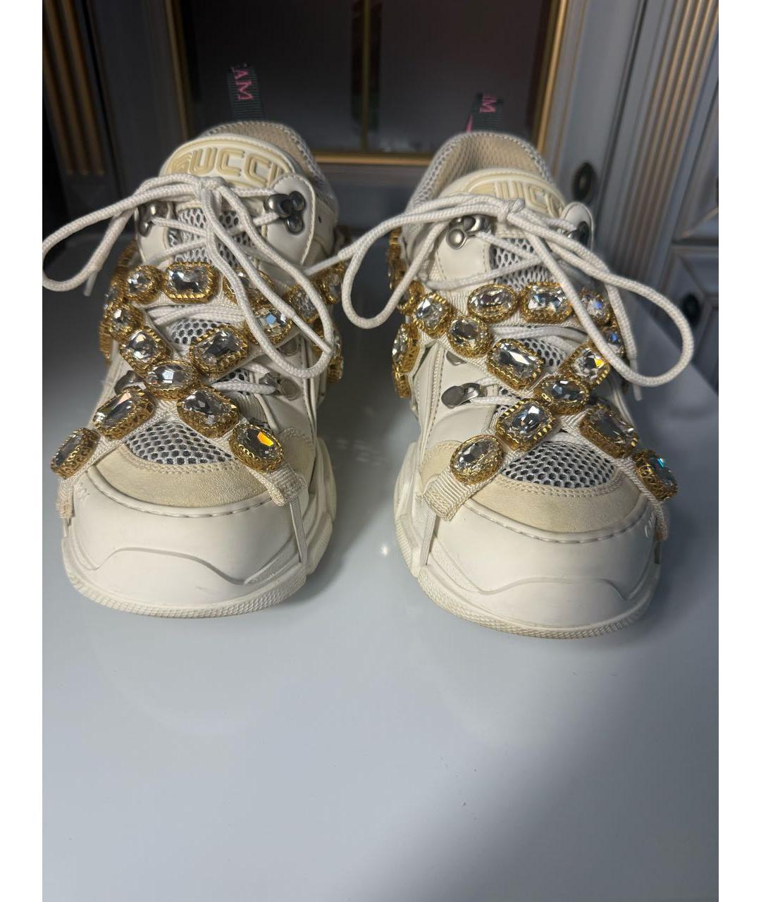 GUCCI Белые кроссовки, фото 3