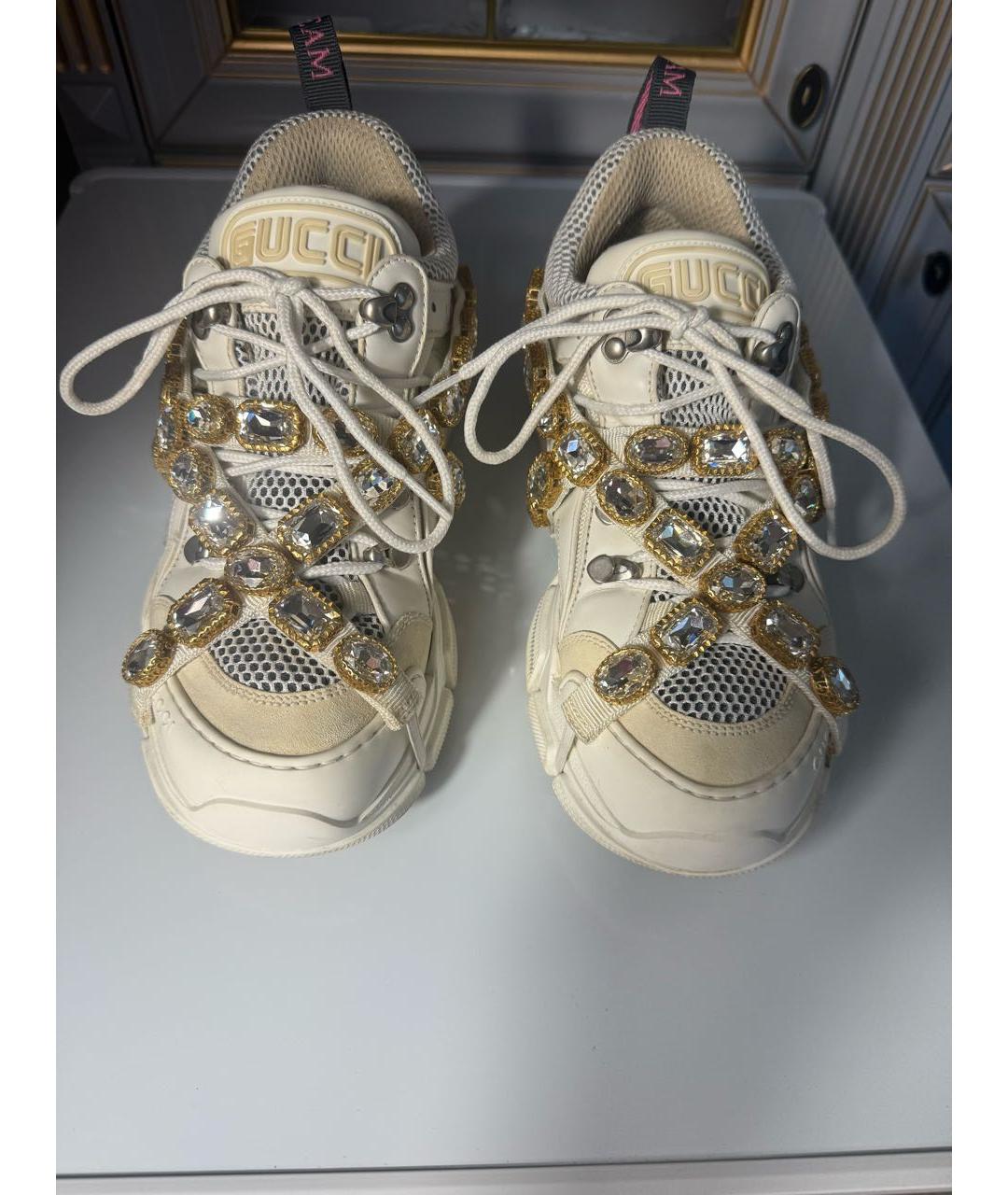 GUCCI Белые кроссовки, фото 2