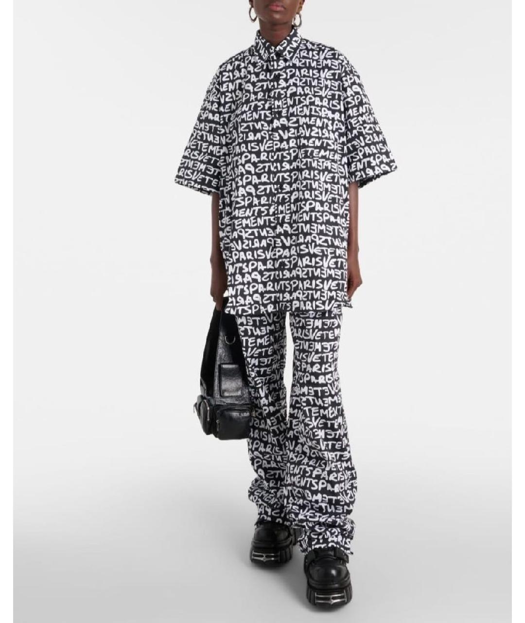 VETEMENTS Белые хлопковые прямые брюки, фото 5