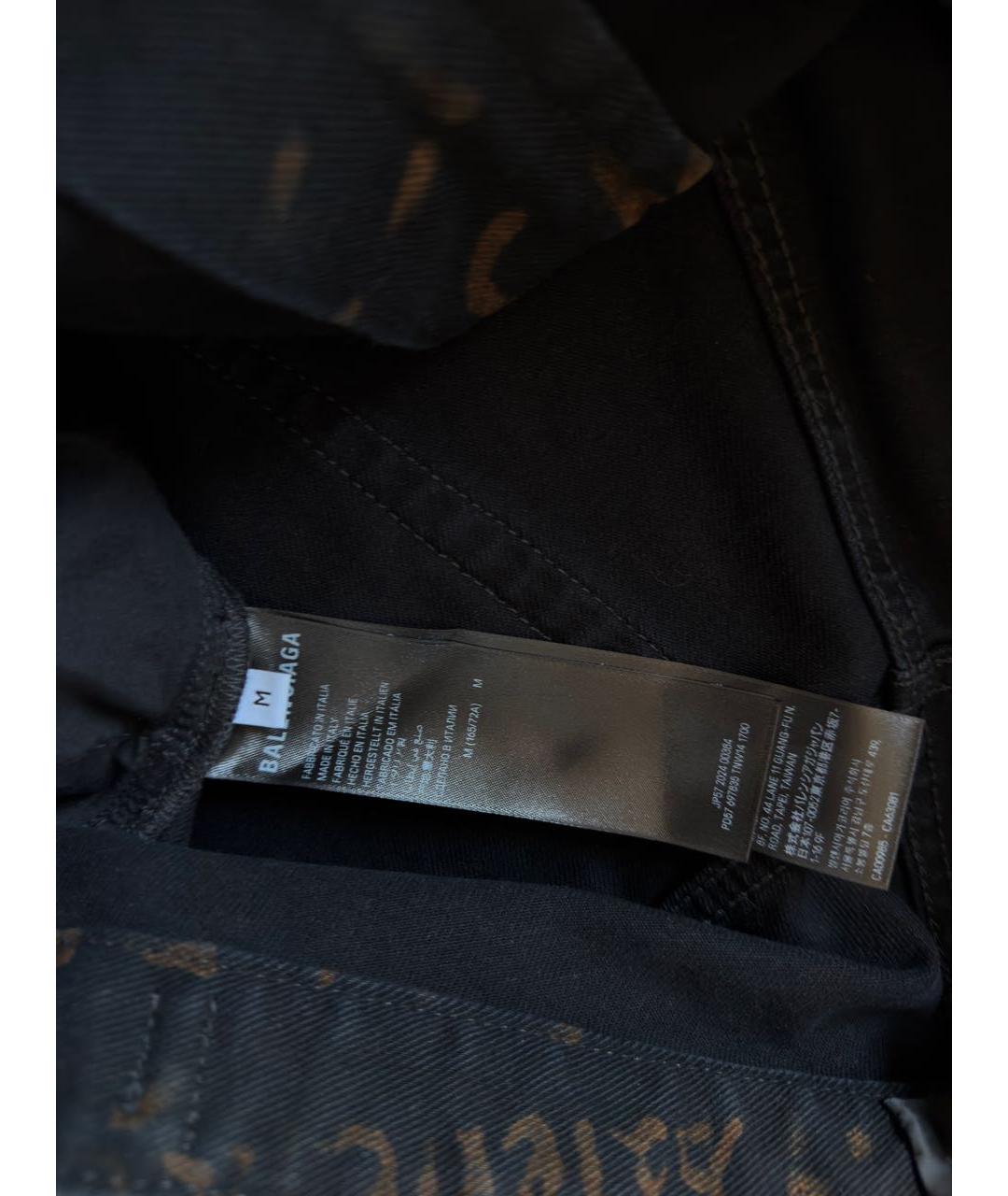 BALENCIAGA Черные деним шорты, фото 4