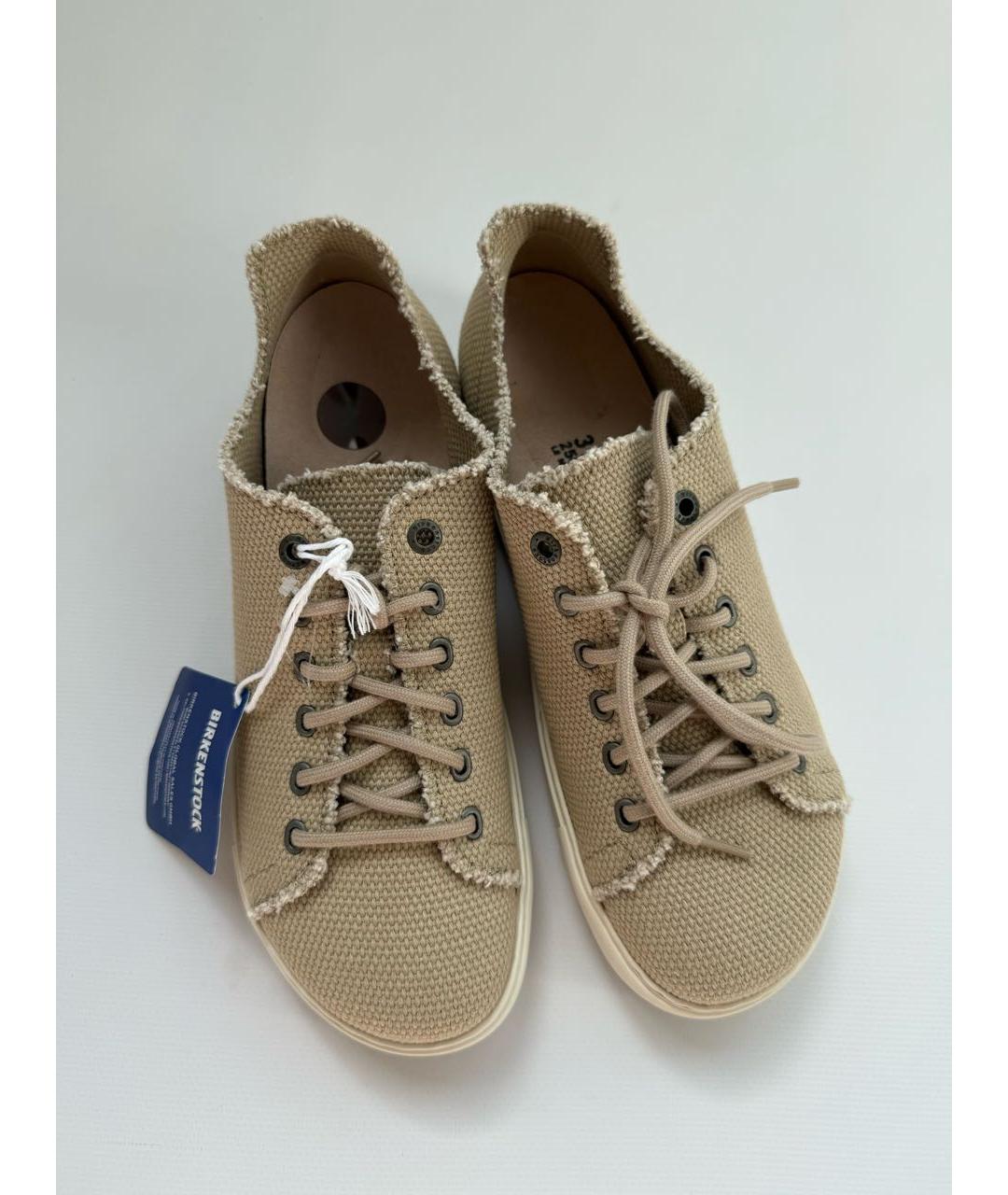 BIRKENSTOCK Бежевые текстильные кеды, фото 2