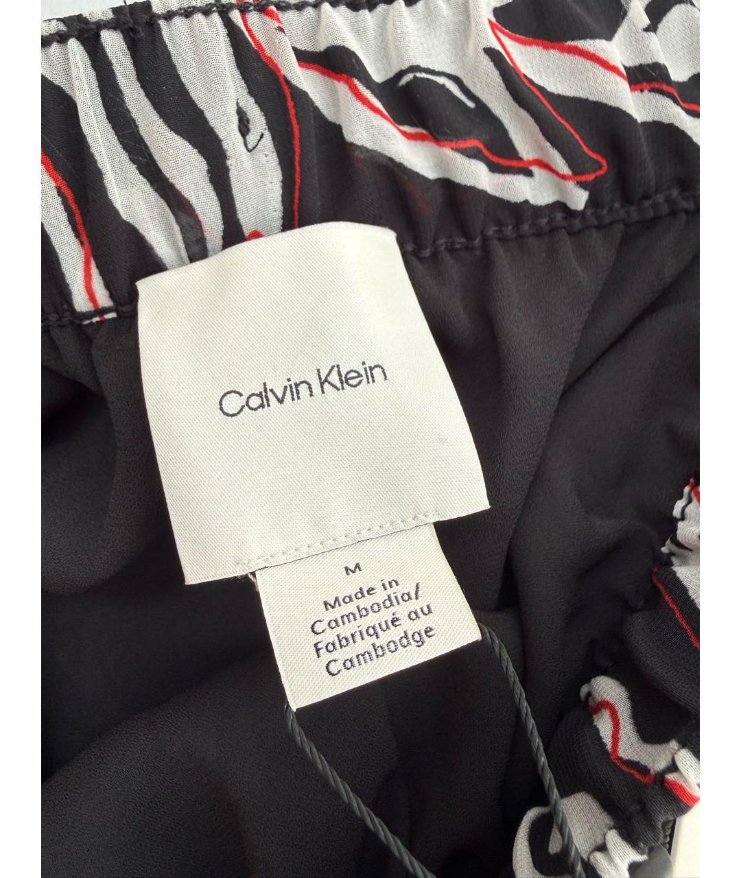 CALVIN KLEIN Мульти брюки широкие, фото 2